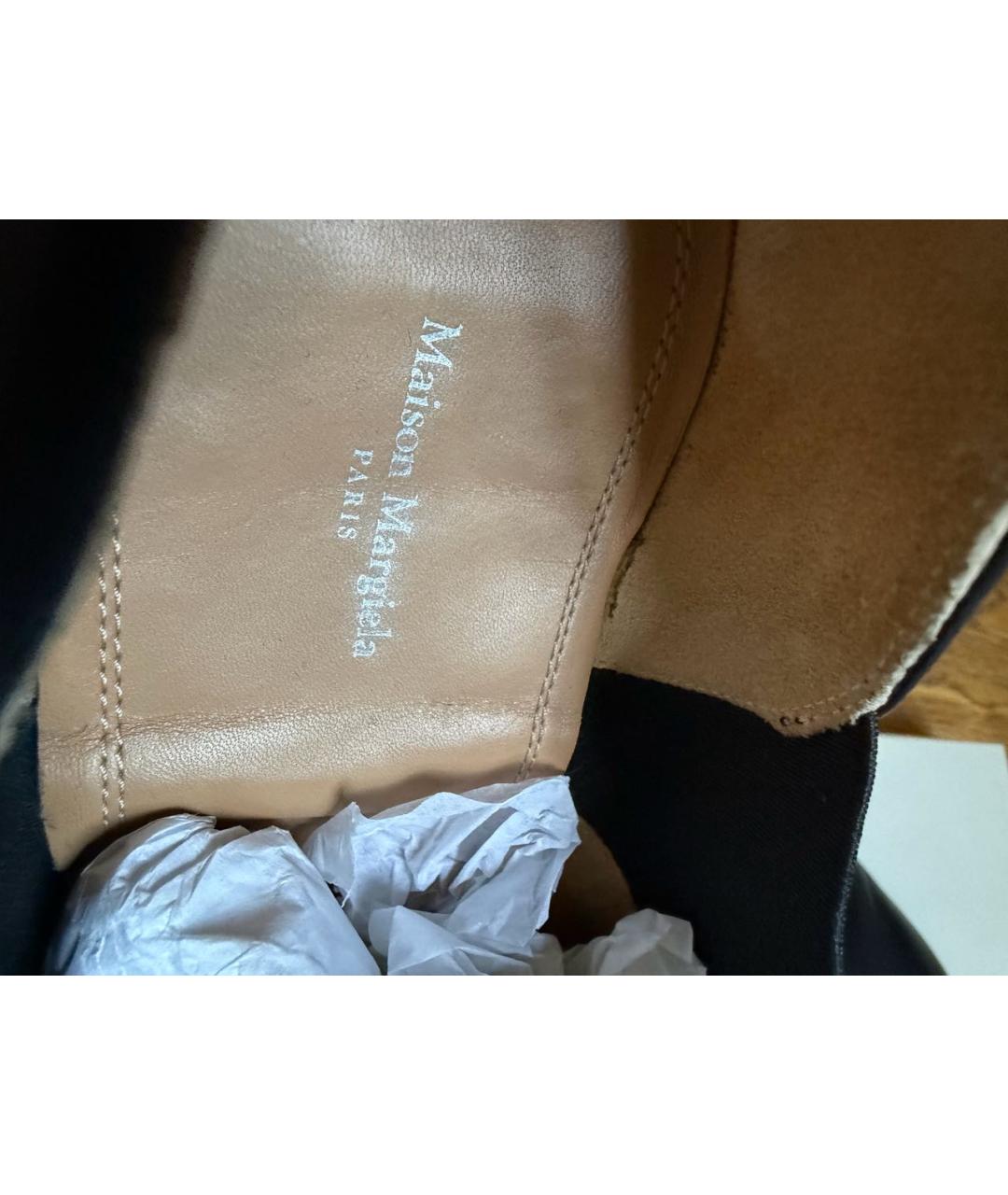MAISON MARGIELA Черные кожаные лоферы, фото 7
