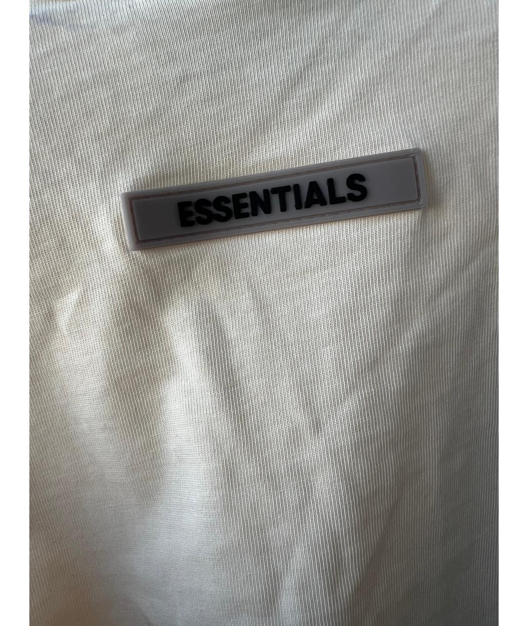 FEAR OF GOD ESSENTIALS Бежевая хлопковая футболка, фото 6