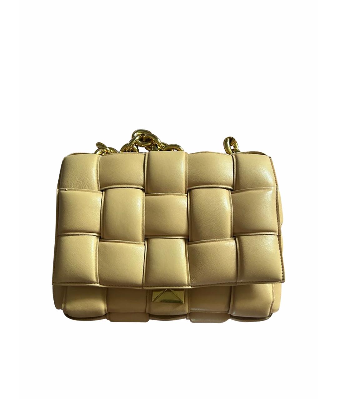 BOTTEGA VENETA Бежевая сумка через плечо из искусственной кожи, фото 1