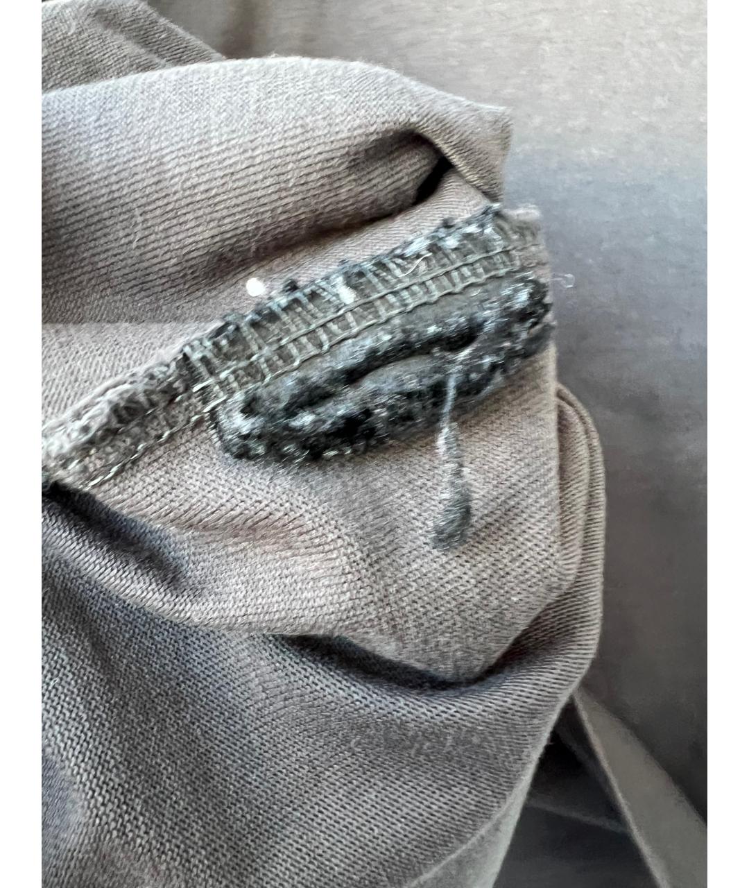 YEEZY Серая хлопковая футболка, фото 6