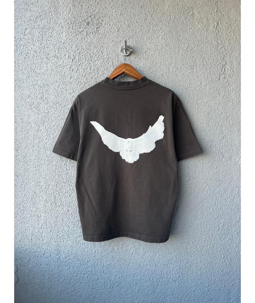 YEEZY Серая хлопковая футболка, фото 4