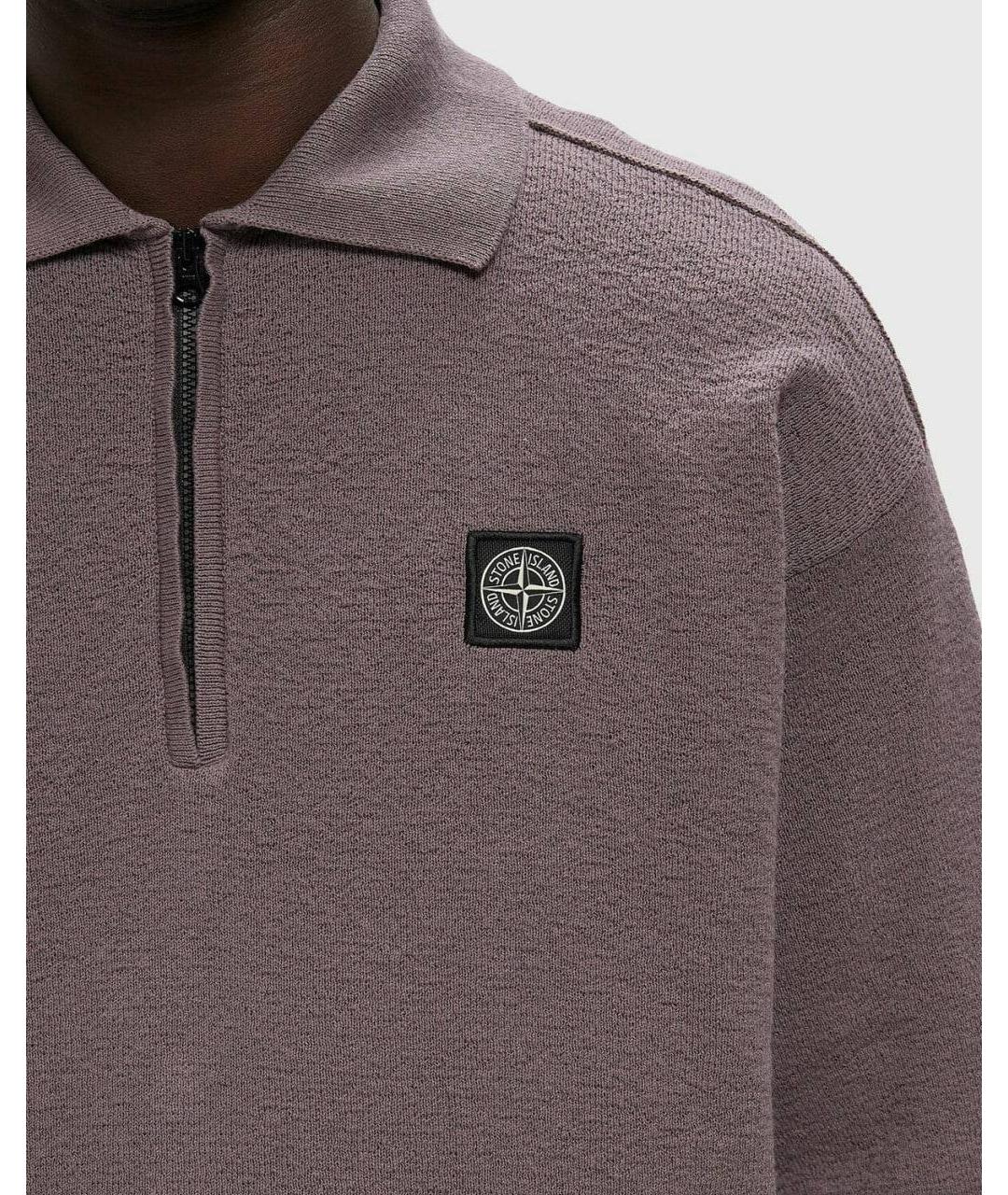 STONE ISLAND Фиолетовое поло с коротким рукавом, фото 6