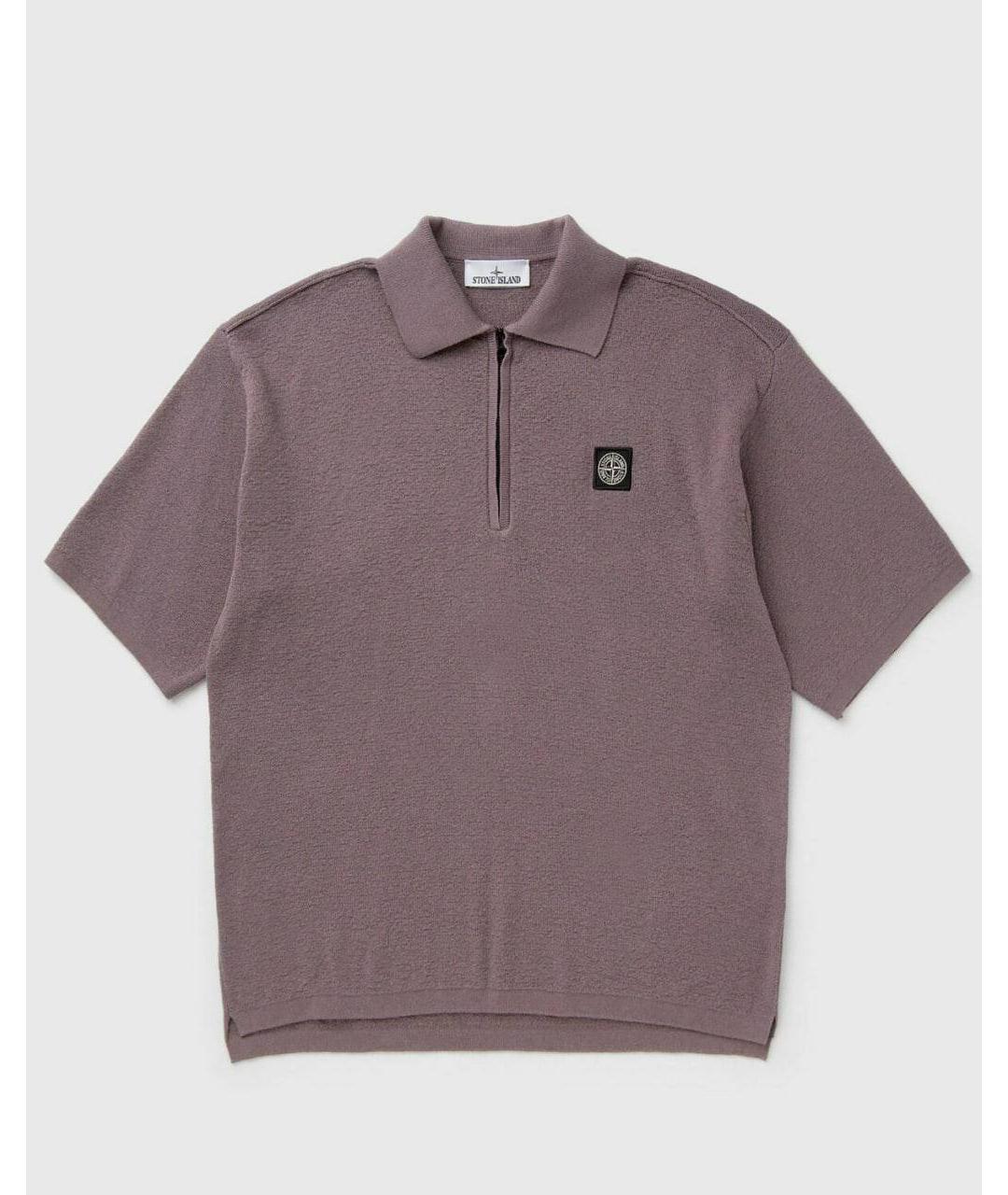 STONE ISLAND Фиолетовое поло с коротким рукавом, фото 8