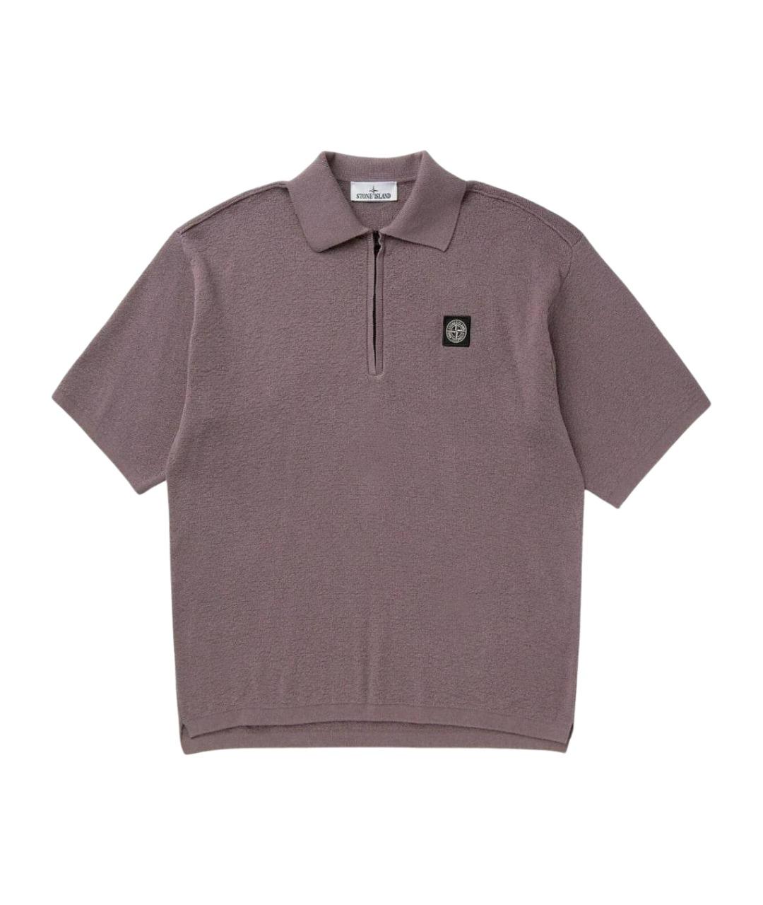 STONE ISLAND Фиолетовое поло с коротким рукавом, фото 1