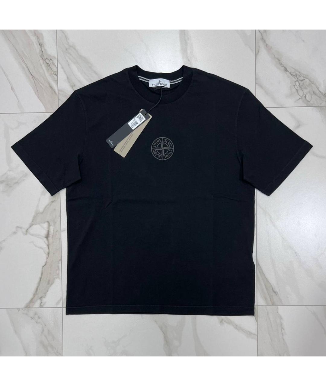 STONE ISLAND Черная футболка, фото 7