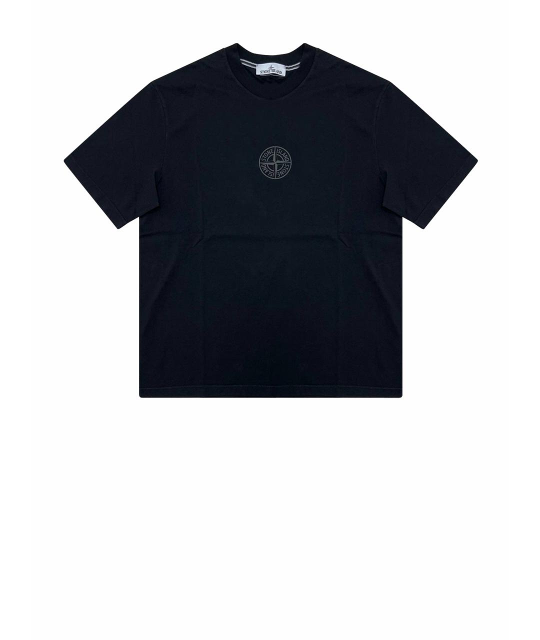 STONE ISLAND Черная футболка, фото 1