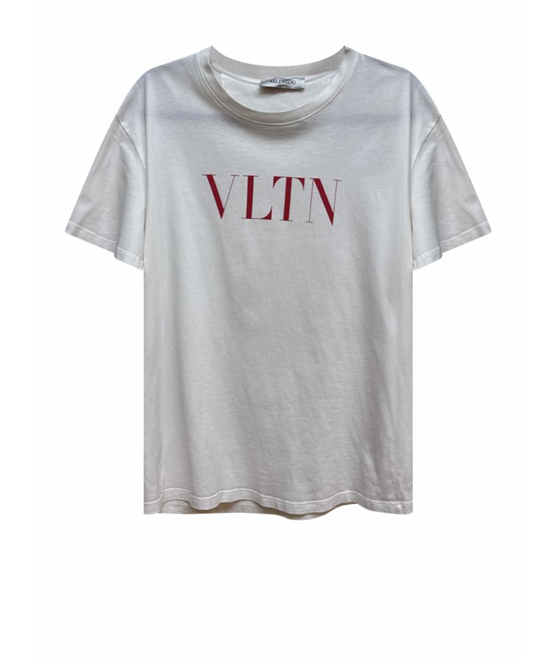 VALENTINO Белая хлопковая футболка, фото 1