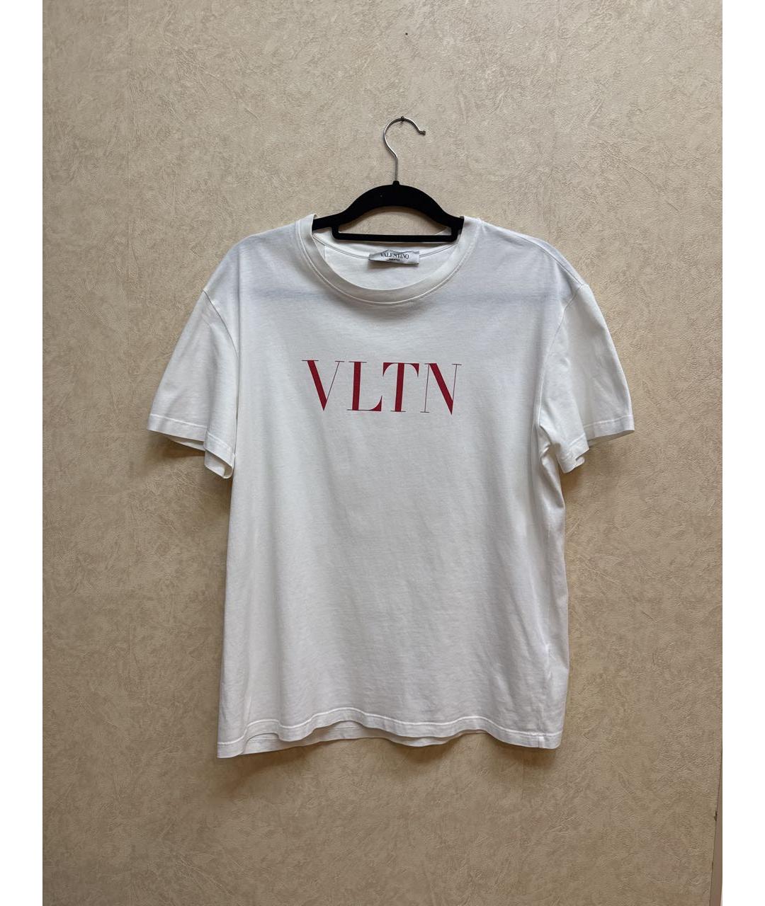 VALENTINO Белая хлопковая футболка, фото 5