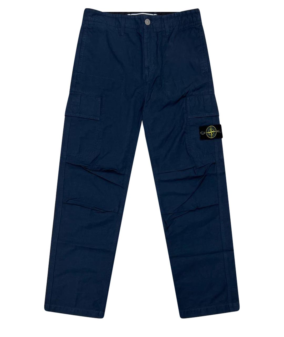 STONE ISLAND Синие повседневные брюки, фото 1