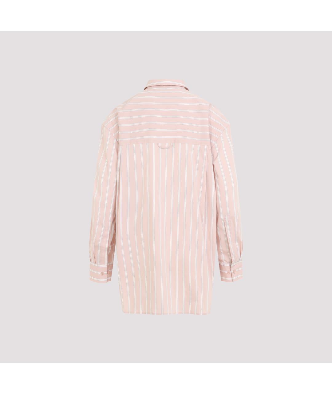 THE FRANKIE SHOP Розовая хлопковая рубашка, фото 2