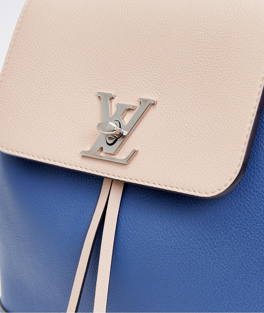 LOUIS VUITTON Синий кожаный рюкзак, фото 4