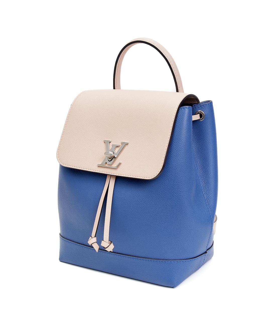 LOUIS VUITTON Синий кожаный рюкзак, фото 2