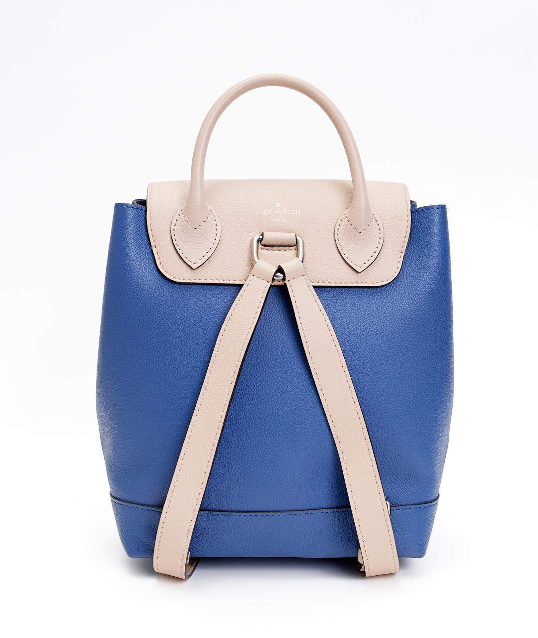 LOUIS VUITTON Синий кожаный рюкзак, фото 3