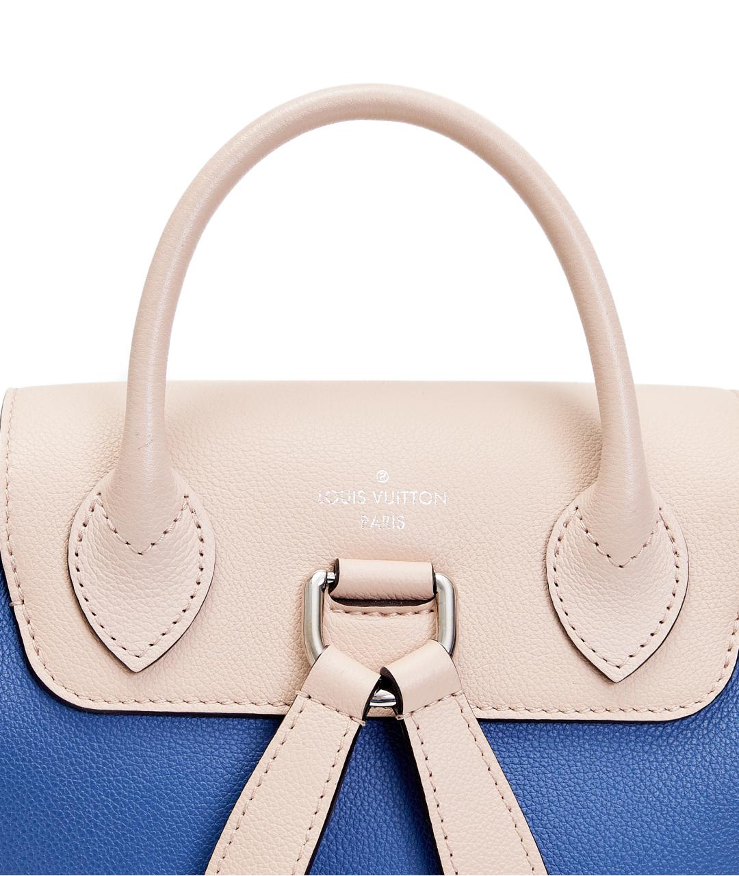 LOUIS VUITTON Синий кожаный рюкзак, фото 5