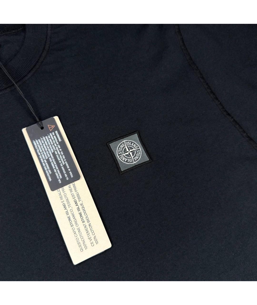 STONE ISLAND Черная футболка, фото 2