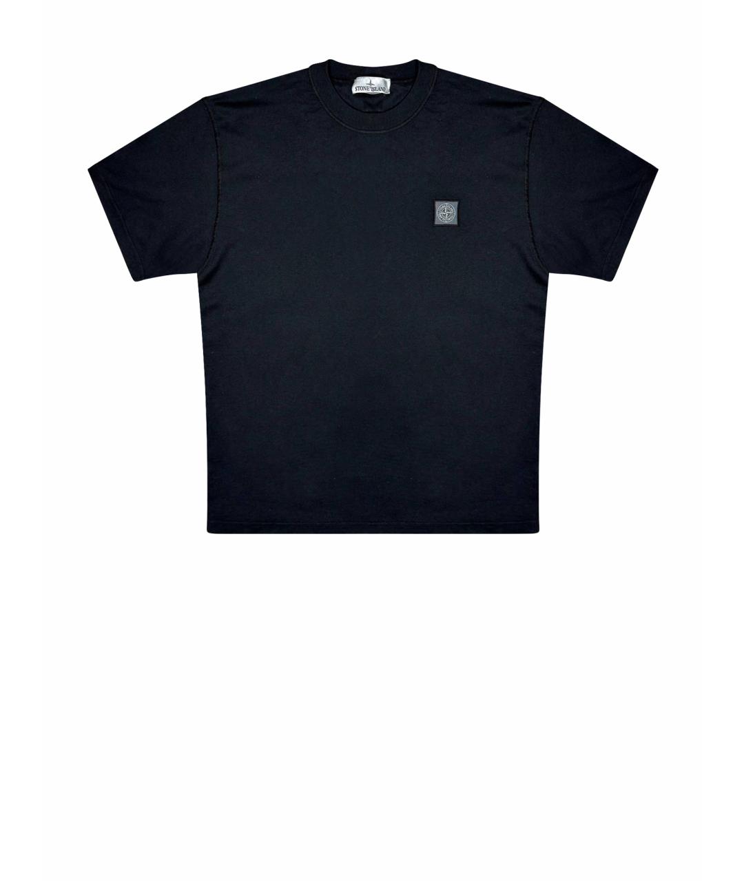 STONE ISLAND Черная футболка, фото 1