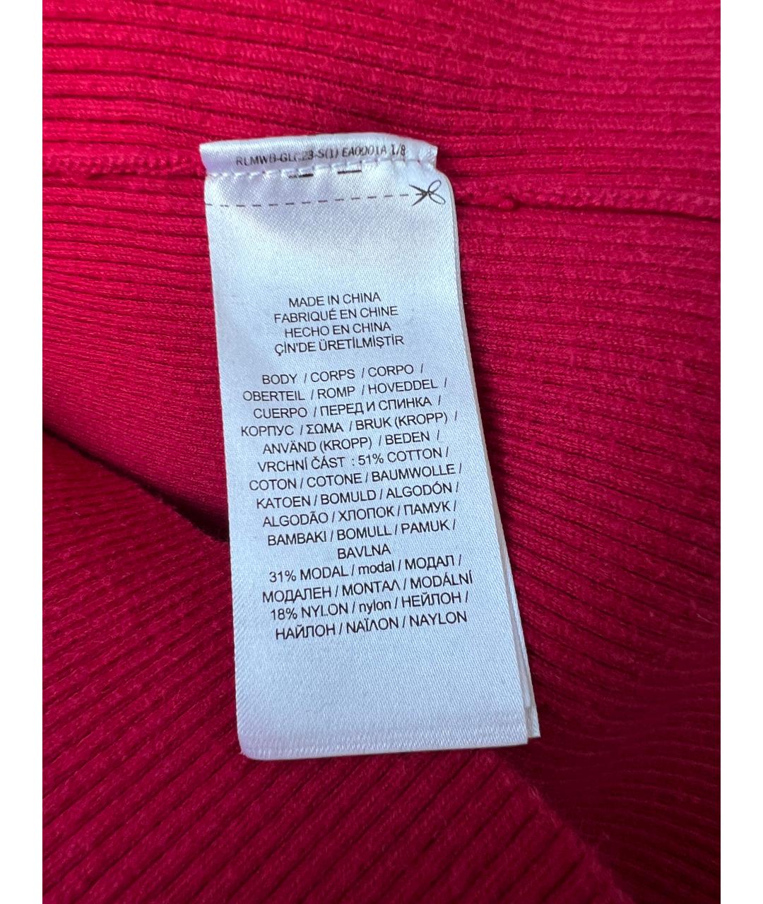 RALPH LAUREN Красная водолазка, фото 4