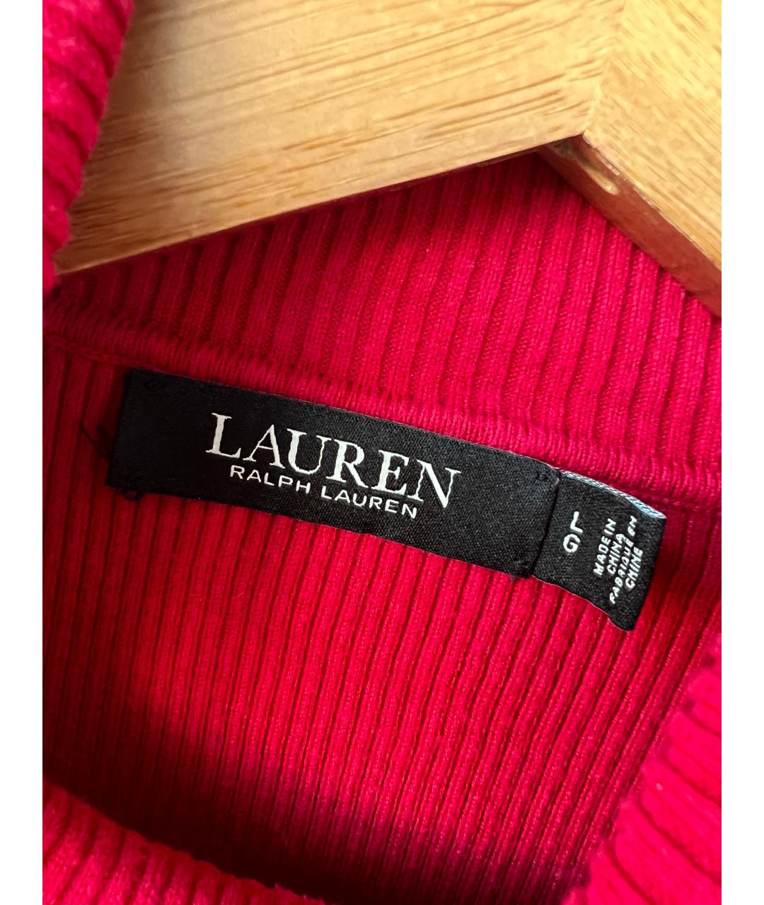 RALPH LAUREN Красная водолазка, фото 3