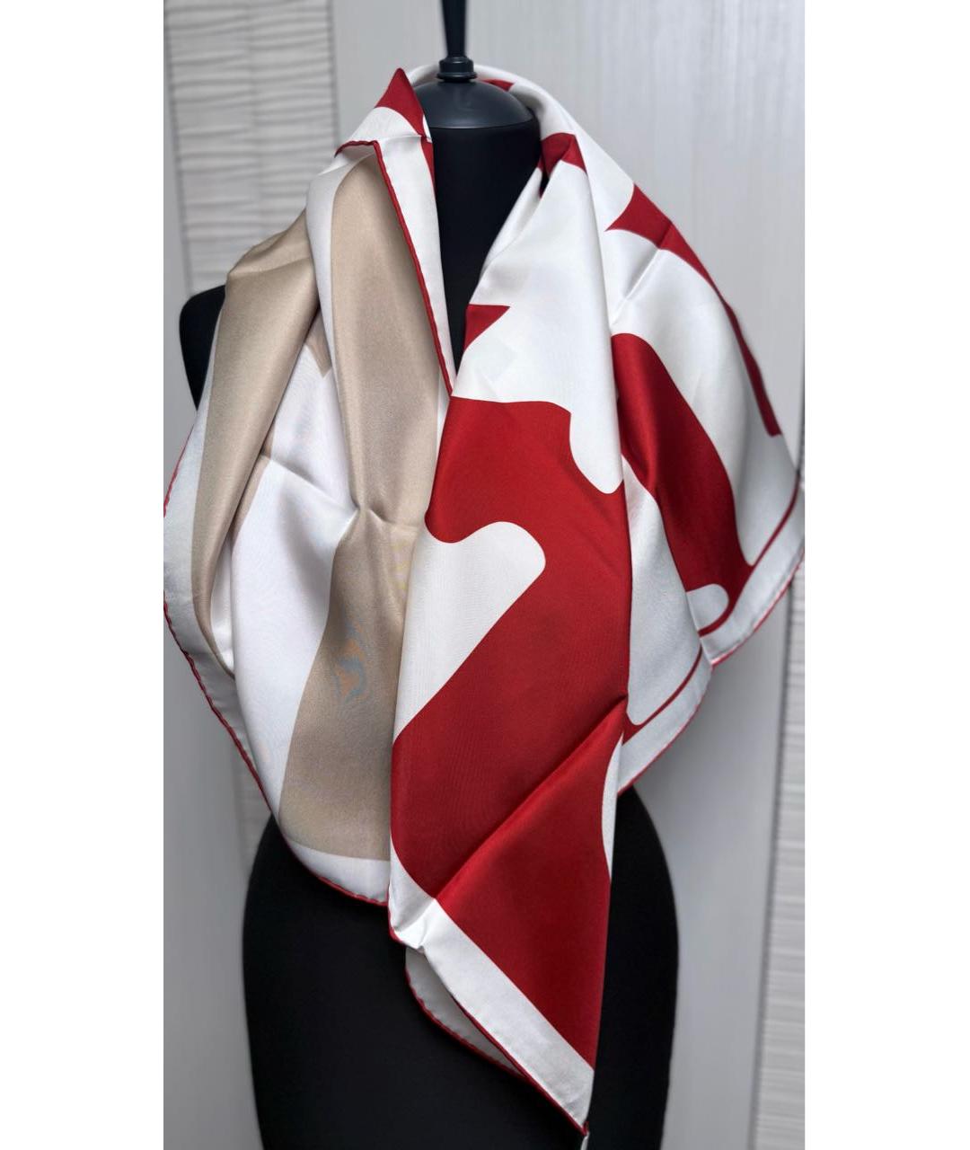 BURBERRY Мульти шелковый платок, фото 3
