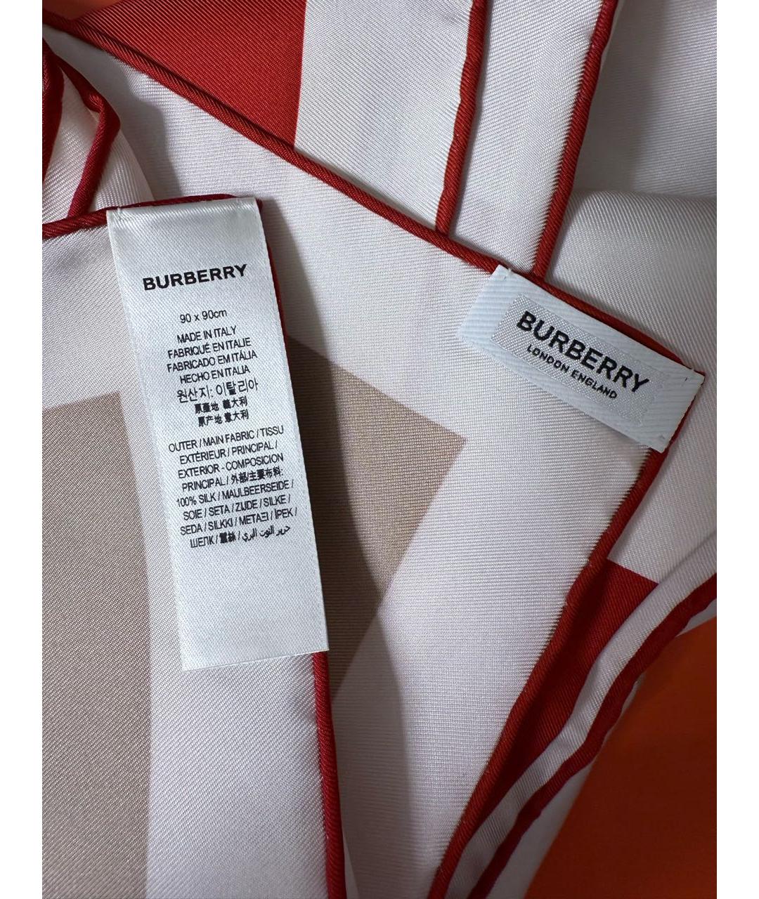 BURBERRY Мульти шелковый платок, фото 6