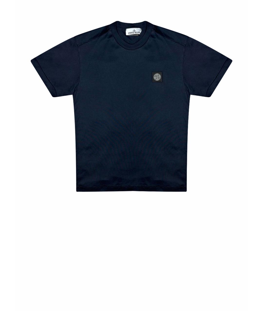 STONE ISLAND Темно-синяя футболка, фото 1