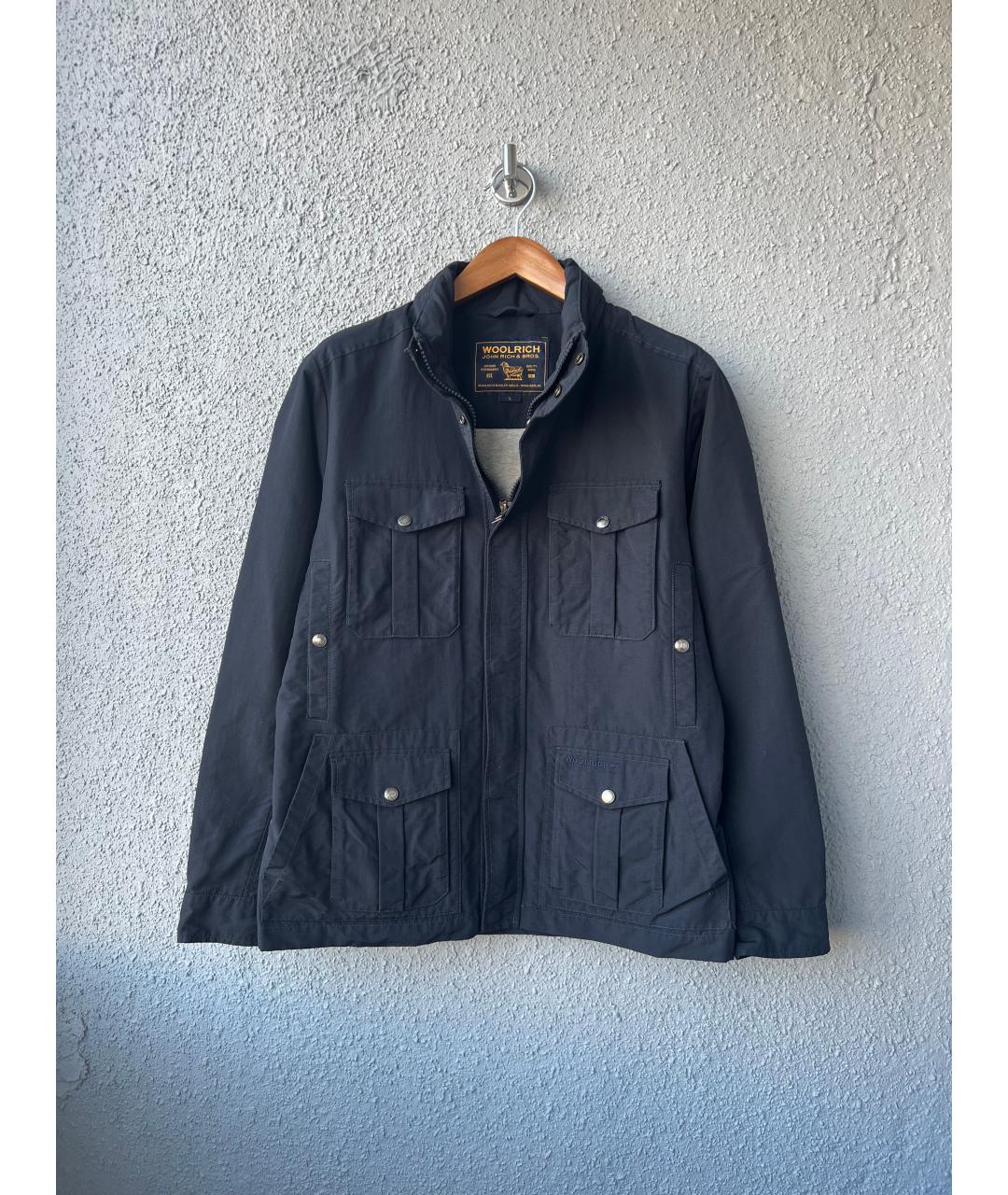 WOOLRICH Темно-синяя полиэстеровая куртка, фото 7