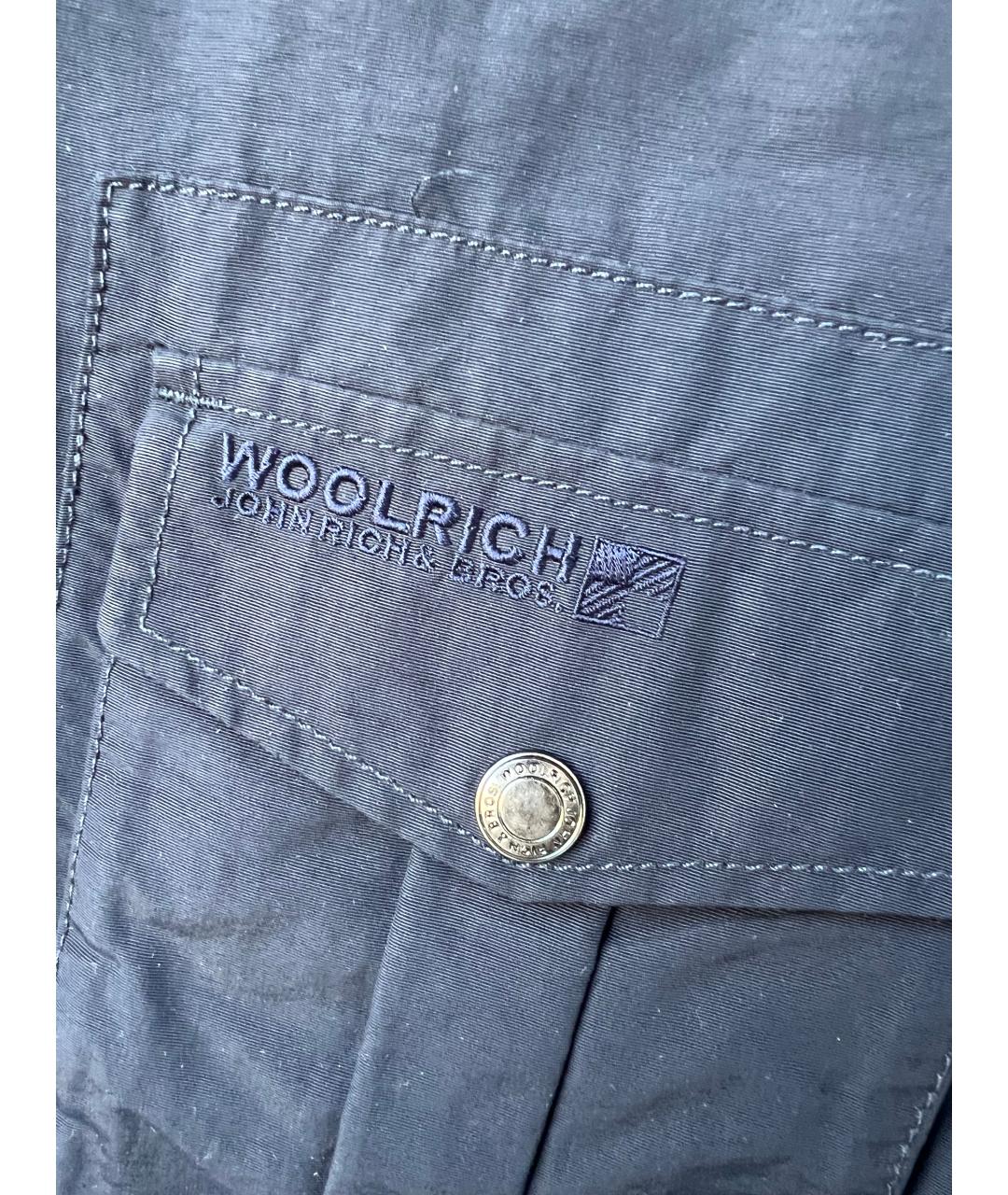 WOOLRICH Темно-синяя полиэстеровая куртка, фото 2