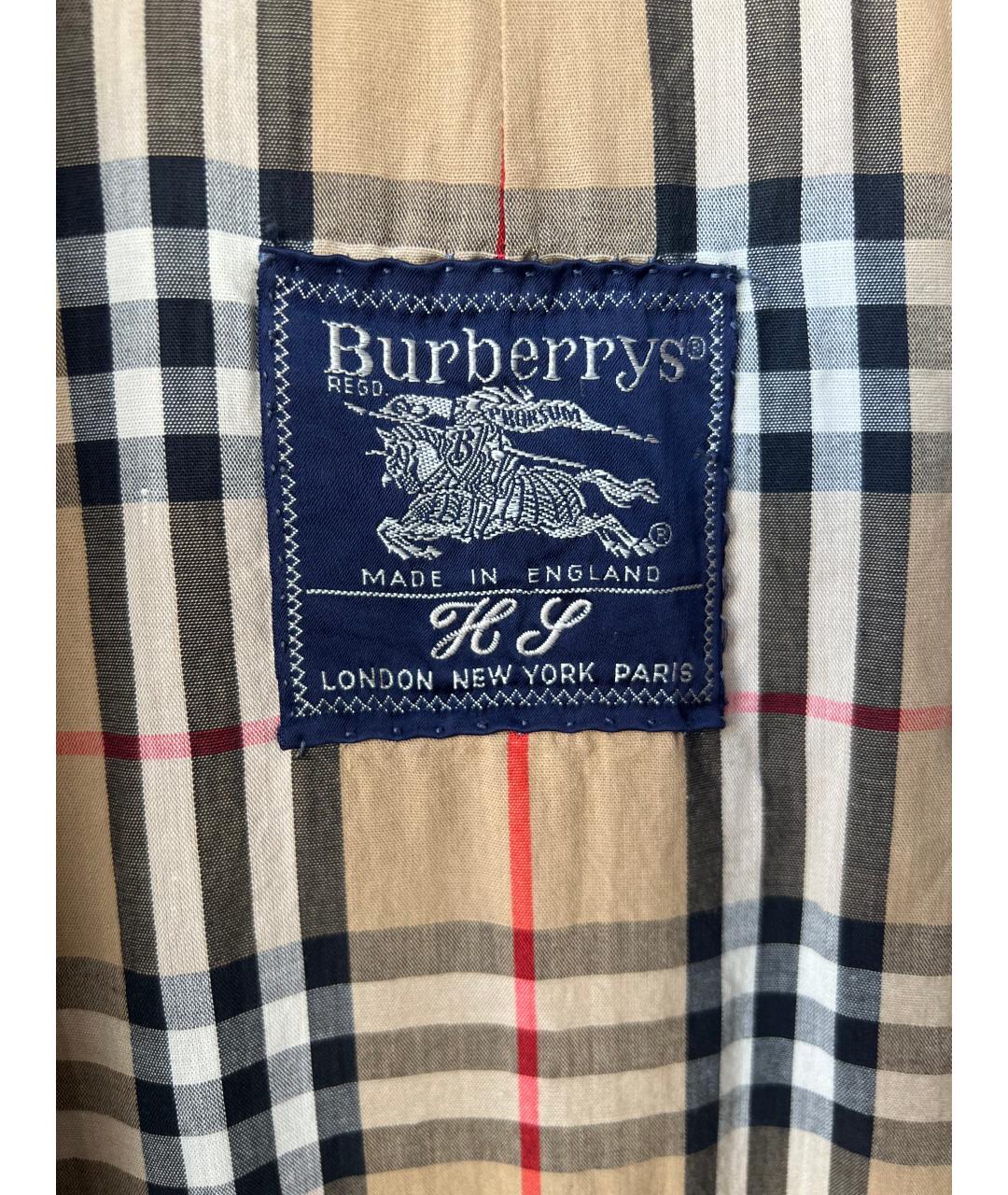 BURBERRY Бежевый тренч / плащ, фото 3