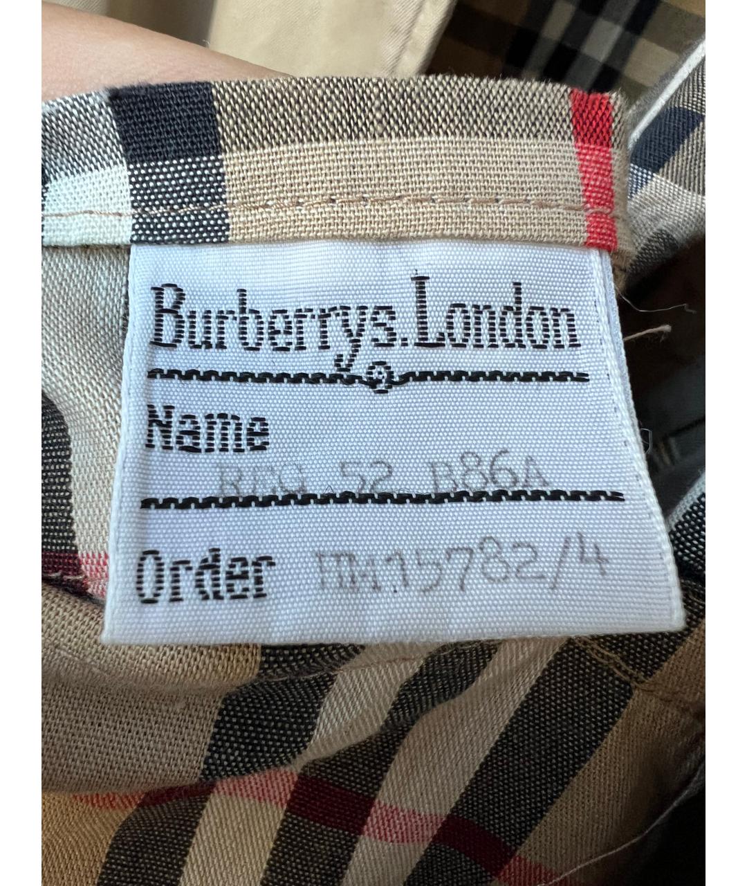 BURBERRY Бежевый тренч / плащ, фото 6