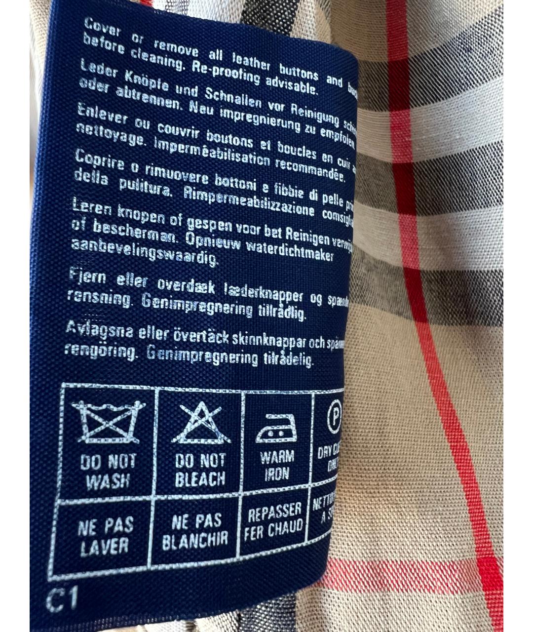 BURBERRY Бежевый тренч / плащ, фото 5