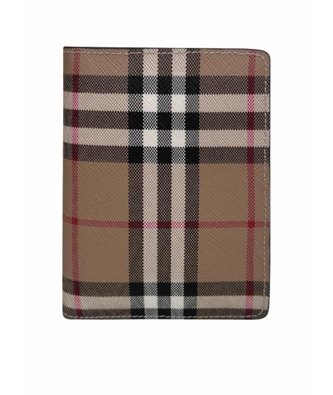BURBERRY Бежевый кожаный кошелек, фото 1