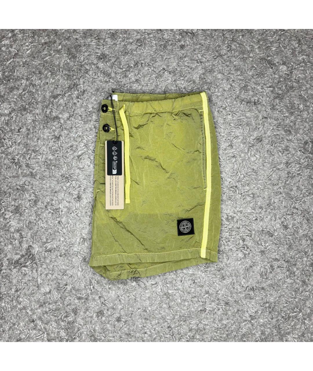 STONE ISLAND Желтые шорты, фото 6