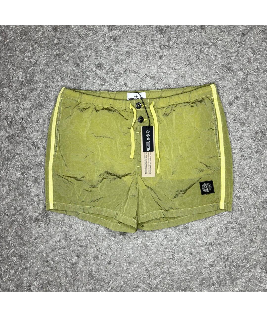 STONE ISLAND Желтые шорты, фото 2