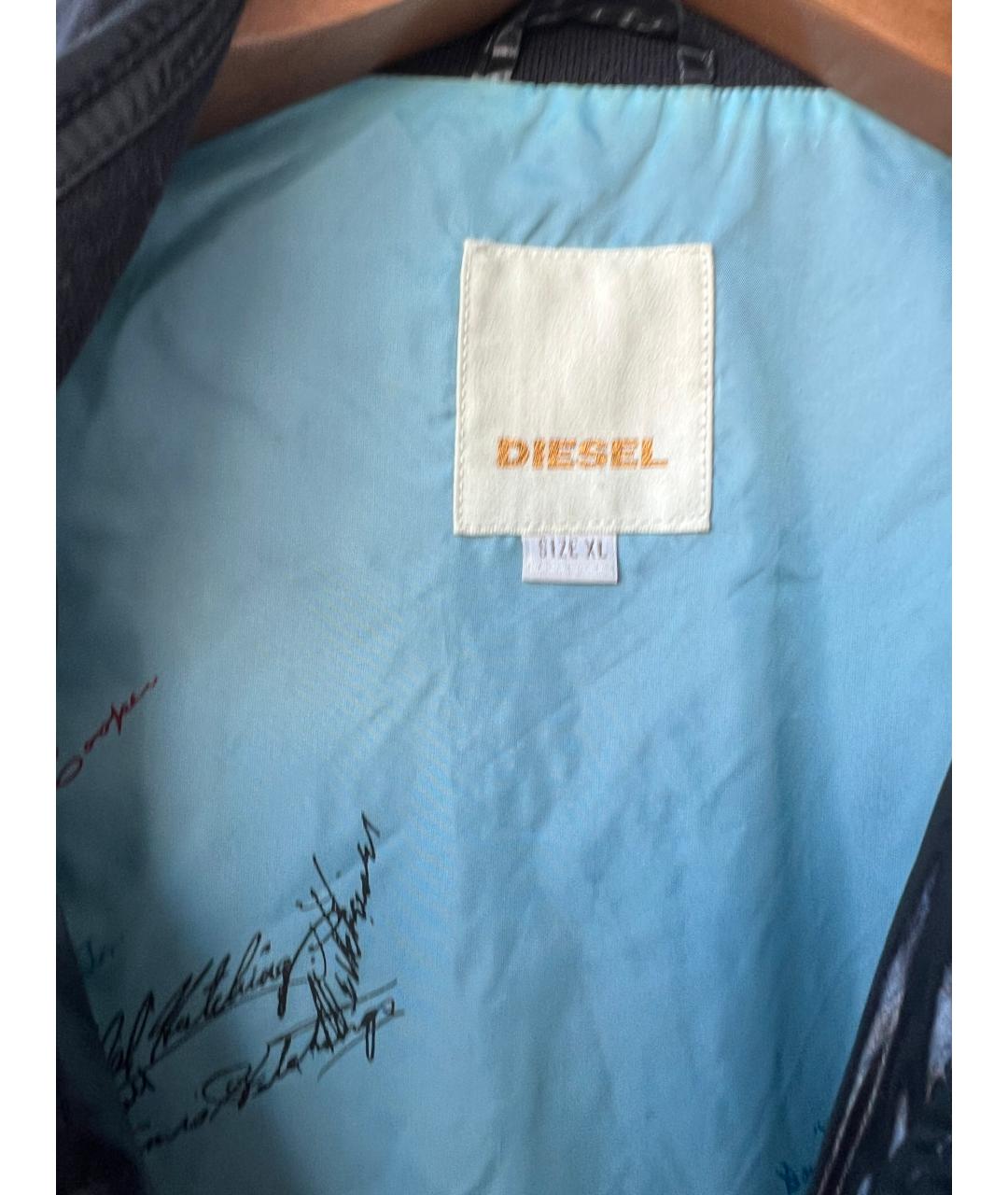 DIESEL Черная полиэстеровая куртка, фото 4
