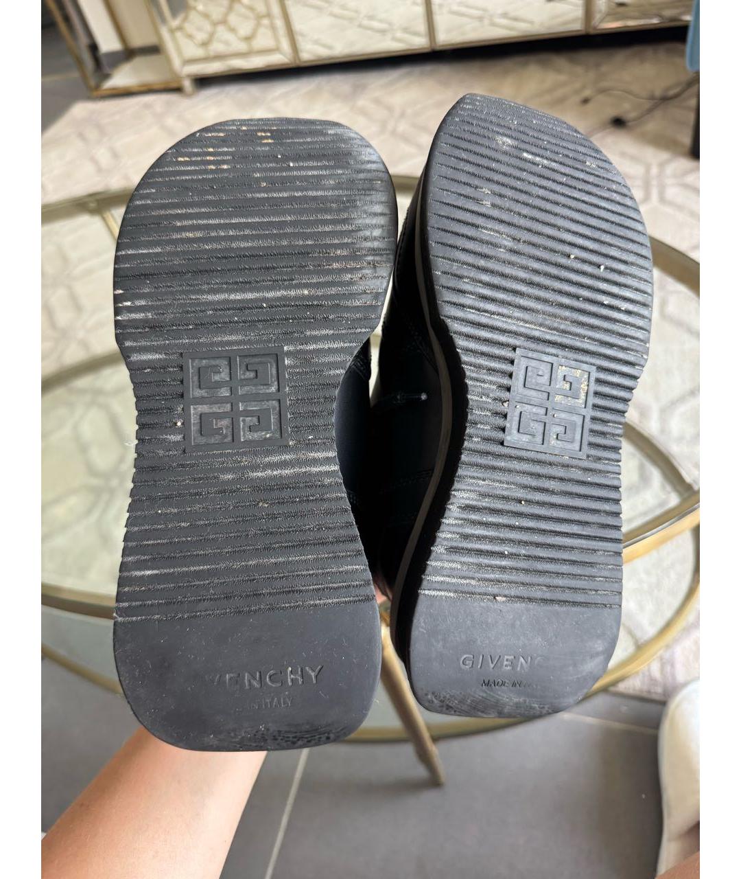 GIVENCHY Черные кожаные кроссовки, фото 7