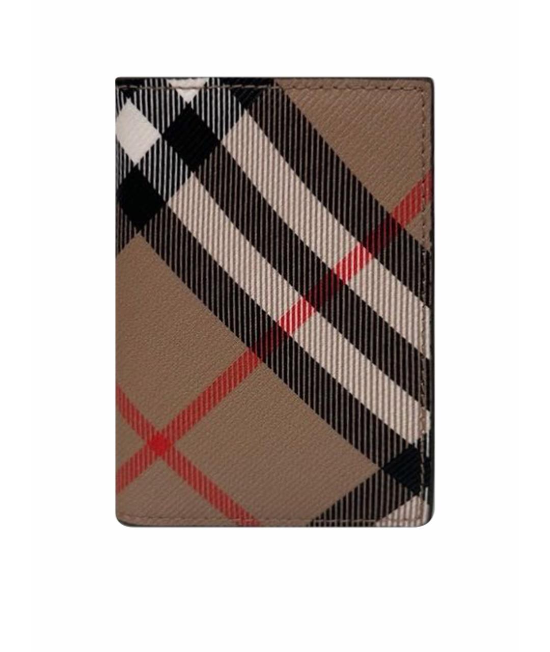 BURBERRY Бежевый кожаный кошелек, фото 1