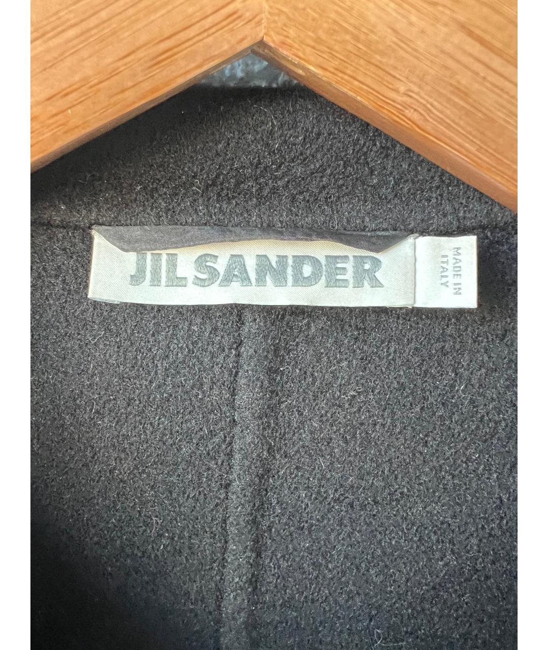 JIL SANDER Черное кашемировое пальто, фото 3
