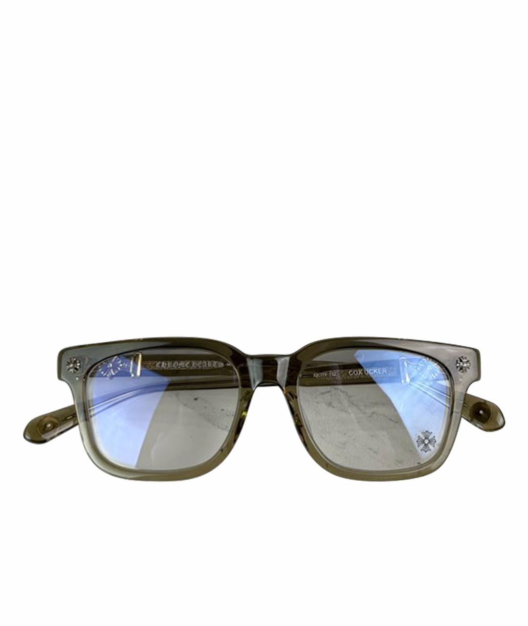 CHROME HEARTS Хаки пластиковые солнцезащитные очки, фото 1