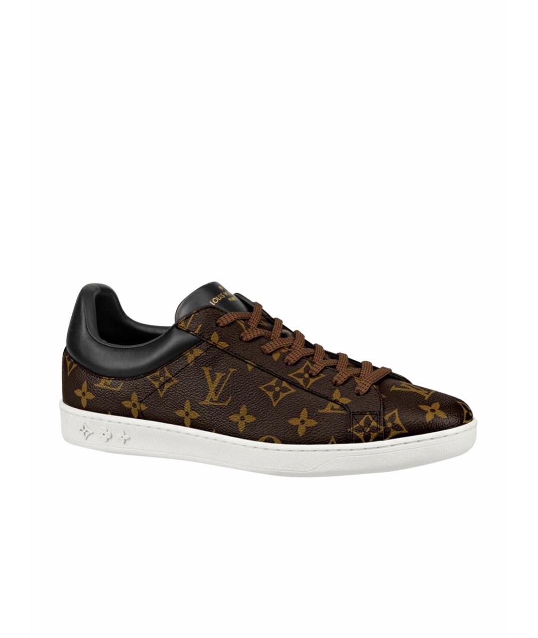 LOUIS VUITTON Коричневые низкие кроссовки / кеды, фото 1