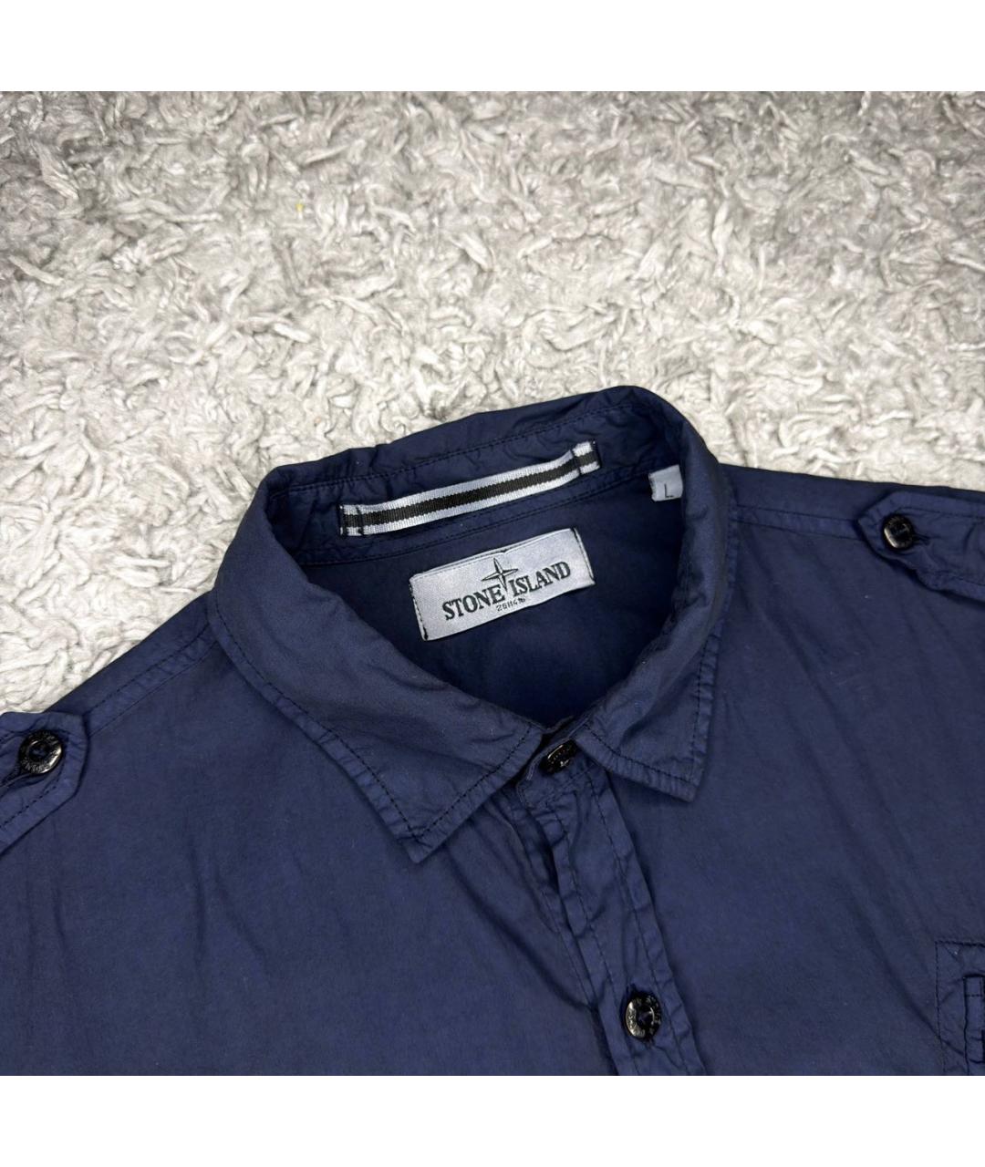 STONE ISLAND Темно-синяя куртка, фото 3