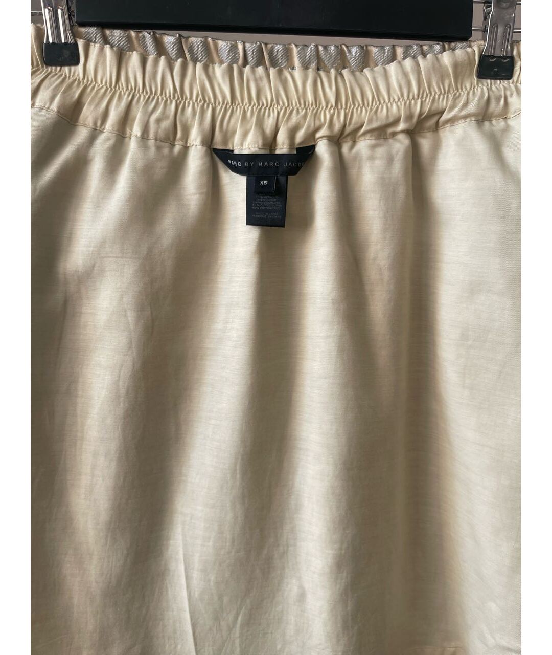 MARC BY MARC JACOBS Золотая полиэстеровая юбка мини, фото 3