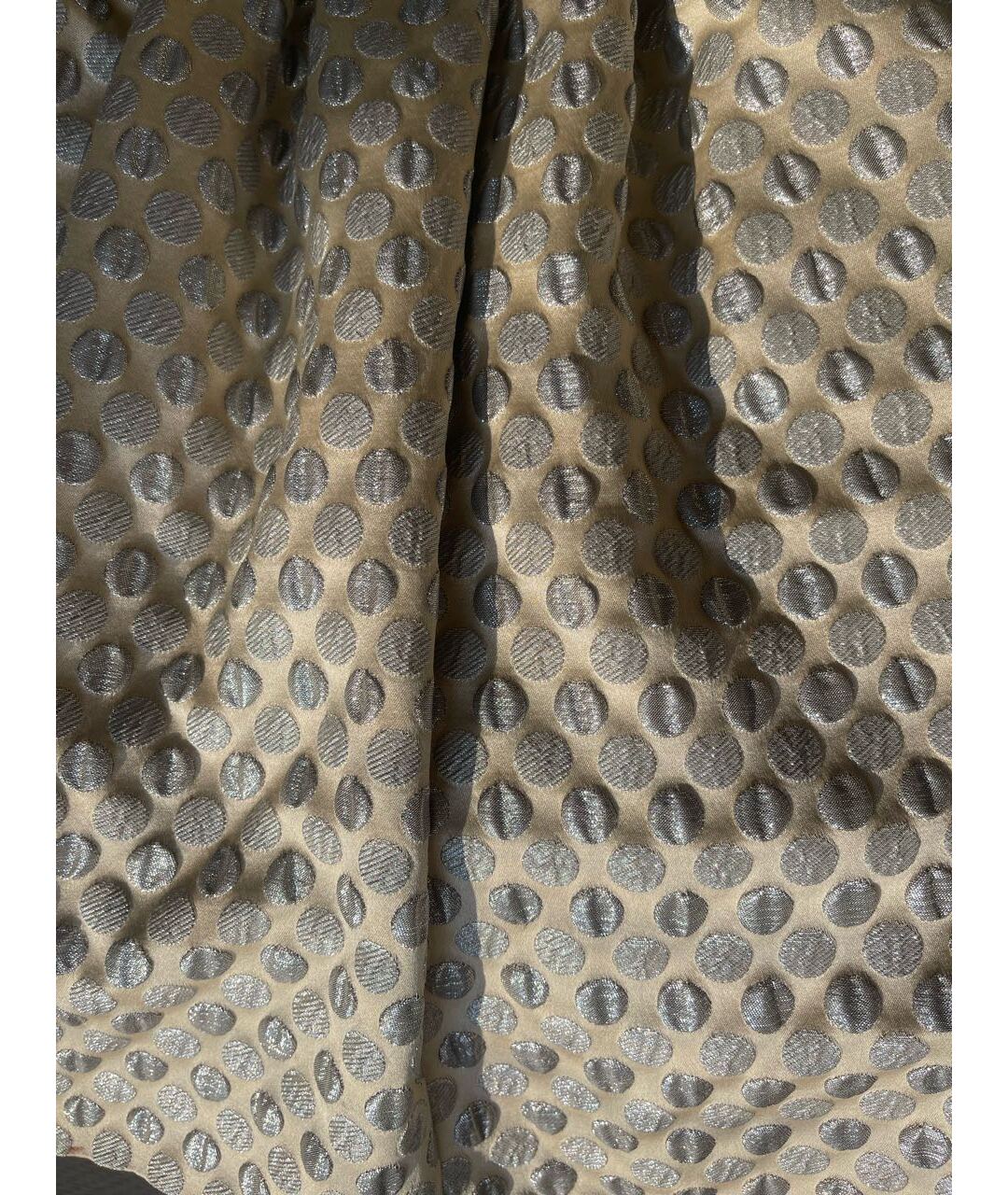 MARC BY MARC JACOBS Золотая полиэстеровая юбка мини, фото 4