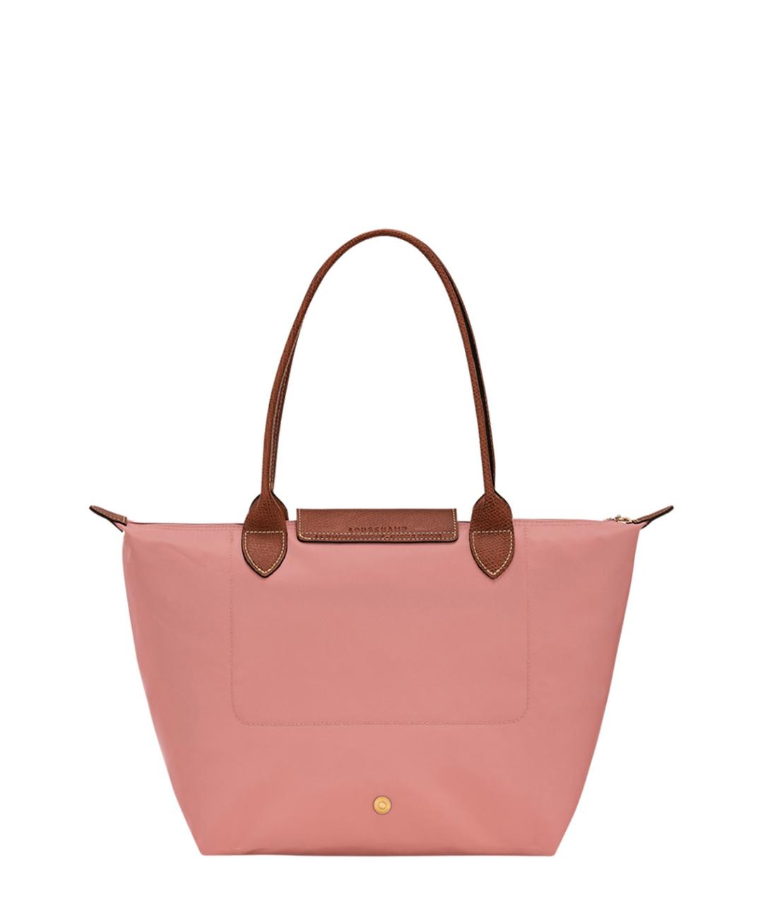LONGCHAMP Розовая синтетическая сумка с короткими ручками, фото 2