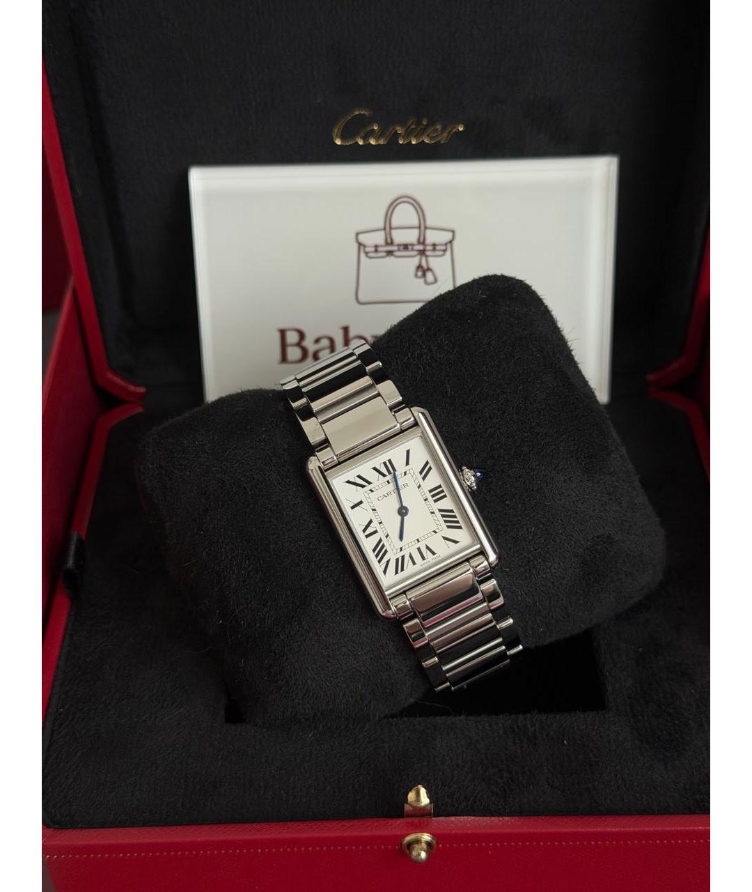 CARTIER Серебряные стальные часы, фото 3