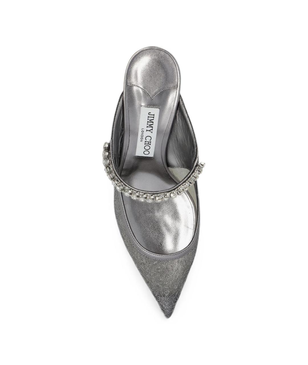 JIMMY CHOO Мульти текстильные мюли, фото 4