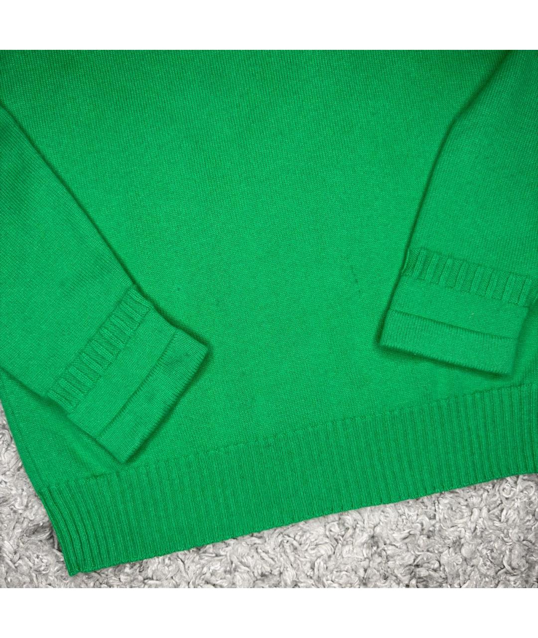 STONE ISLAND Зеленый кашемировый джемпер / свитер, фото 4