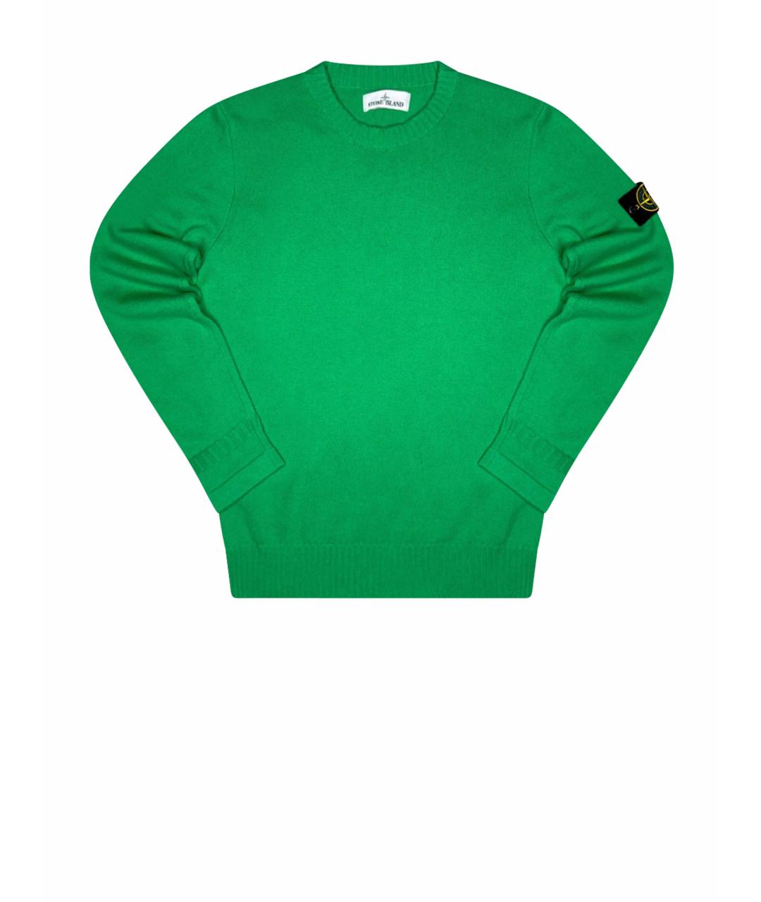 STONE ISLAND Зеленый кашемировый джемпер / свитер, фото 1