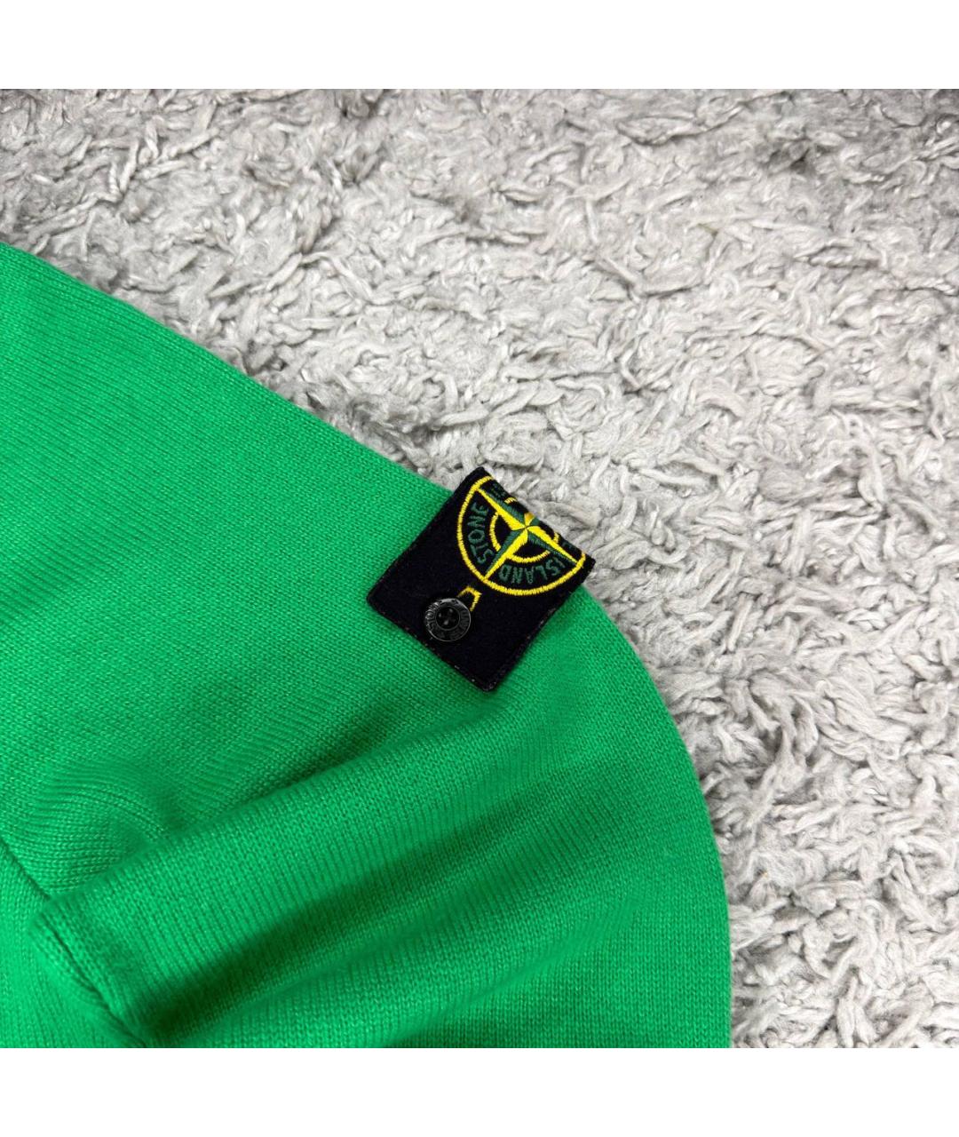 STONE ISLAND Зеленый кашемировый джемпер / свитер, фото 2