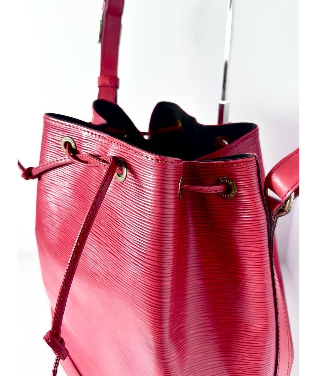 LOUIS VUITTON Красная кожаная сумка с короткими ручками, фото 2
