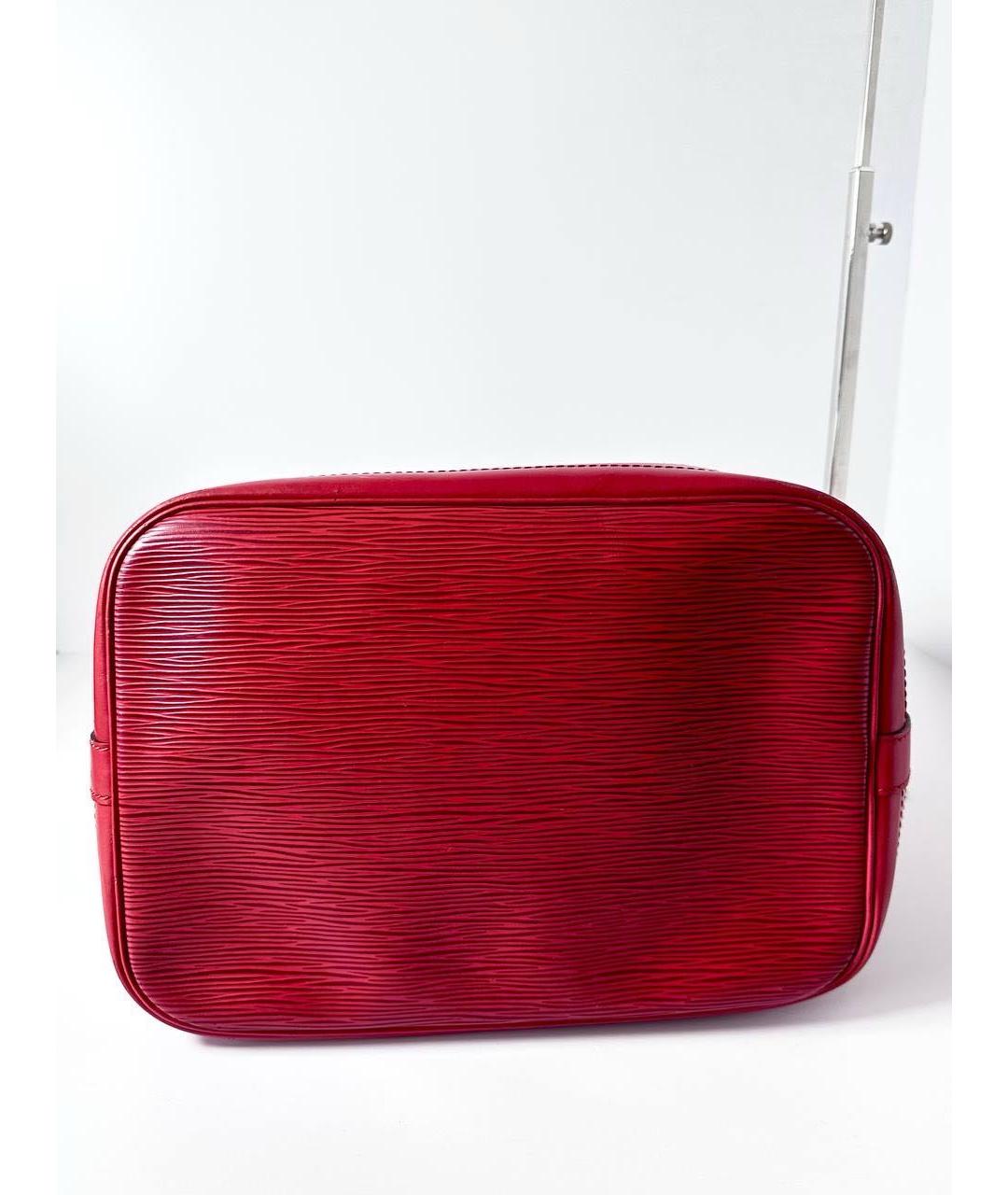 LOUIS VUITTON Красная кожаная сумка с короткими ручками, фото 7